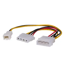 Kabel adapter Akyga AK-CA-35 Molex (M) - 3-pin 12V (M) + | PartsPC.pl