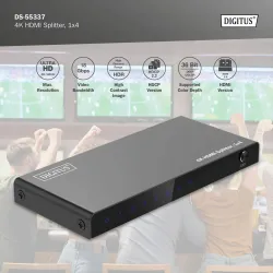 Rozdzielacz/Splitter DIGITUS HDMI 1x4, 4K/60Hz UHD z | PartsPC.pl