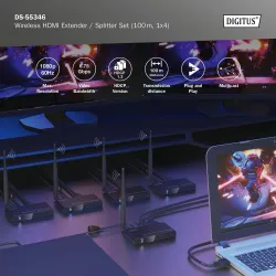 Przedłużacz/Extender splitter DIGITUS HDMI bezprzewodo... | PartsPC.pl