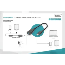 Kabel USB 3.1 Gen 1 DIGITUS SuperSpeed OTG Typ USB C/USB | PartsPC.pl
