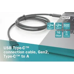 Kabel DIGITUS USB 3.1 Gen.2 SuperSpeed+ 10Gbps Typ USB | PartsPC.pl