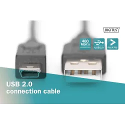 Kabel połączeniowy DIGITUS AK-300130-030-S USB2.0 Canon | PartsPC.pl