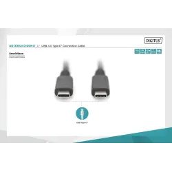 Kabel USB 4.0 DIGITUS Typ USB C/USB C M/M 40Gbps PD 3.1 | PartsPC.pl