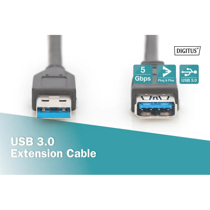 Kabel przedłużający DIGITUS USB 3.1 Gen.1 SuperSpeed | PartsPC.pl