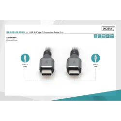 Kabel połączeniowy DIGITUS PREMIUM USB 4.0 Typ USB C/USB | PartsPC.pl
