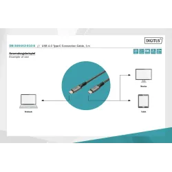Kabel połączeniowy DIGITUS PREMIUM USB 4.0 Typ USB C/USB | PartsPC.pl