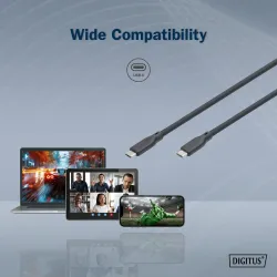 Kabel połączeniowy DIGITUS silikonowy USB-C - USB-C, USB... | PartsPC.pl