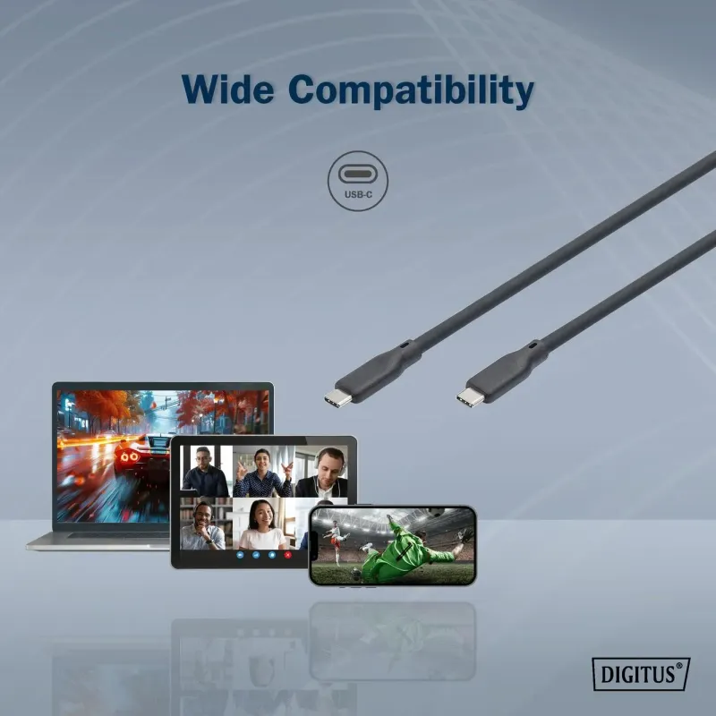 Kabel połączeniowy DIGITUS silikonowy USB-C - USB-C, USB... | PartsPC.pl