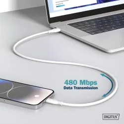 Kabel zasilający DIGITUS silikonowy USB-C - USB-C, USB | PartsPC.pl
