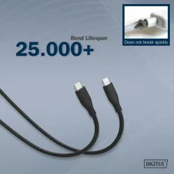 Kabel zasilający DIGITUS silikonowy USB-C - USB-C, USB... | PartsPC.pl