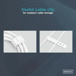 Kabel zasilający DIGITUS silikonowy USB-A - USB-C, USB... | PartsPC.pl