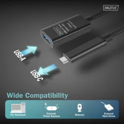 Kabel przedłużający aktywny DIGITUS DA-73113, USB 3.2 | PartsPC.pl