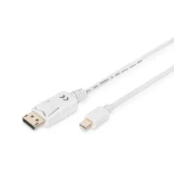 Kabel DisplayPort DIGITUS DP/M-DPmini /M, 1.1a biały, 2m | PartsPC.pl