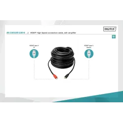 Kabel DIGITUS HDMI HighSpeed ze wzmacniaczem 1080p60Hz | PartsPC.pl