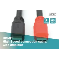 Kabel DIGITUS HDMI HighSpeed ze wzmacniaczem 1080p60Hz | PartsPC.pl