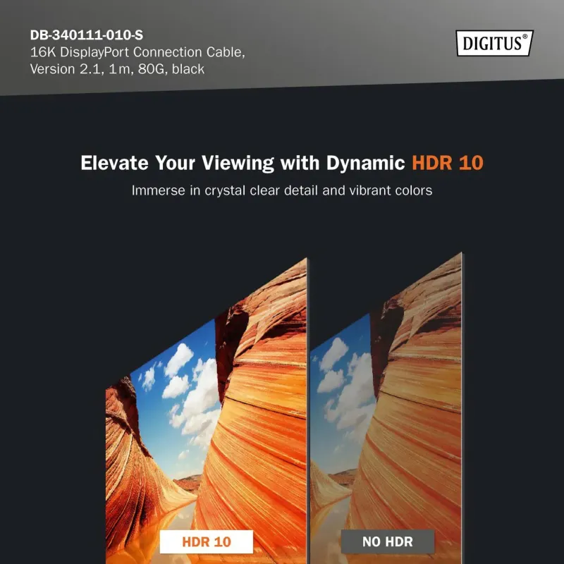 Kabel połączeniowy DIGITUS PREMIUM DisplayPort 2.1 | PartsPC.pl