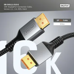 Kabel połączeniowy DIGITUS PREMIUM DisplayPort 2.1 | PartsPC.pl