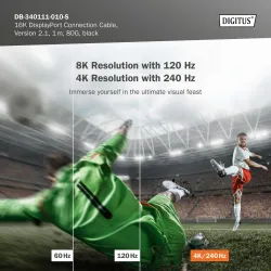 Kabel połączeniowy DIGITUS PREMIUM DisplayPort 2.1 | PartsPC.pl