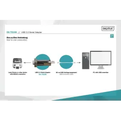 Konwerter DIGITUS DA-70156 USB 2.0/RS232 M/M | PartsPC.pl