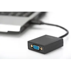 Kabel adapter DIGITUS VGA 1080p FHD na USB 3.0 aluminiowy | PartsPC.pl