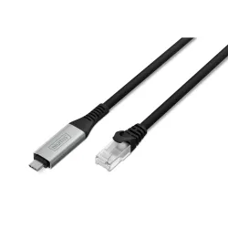 Kabel adapter DIGITUS USB-C – RJ45 Kat. 6A S/FTP, 1 | PartsPC.pl