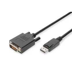 Kabel adapter DIGITUS DisplayPort z zatrzaskiem 1080p | PartsPC.pl