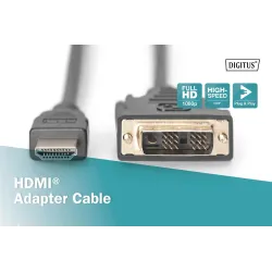 Kabel adapter DIGITUS HDMI Highspeed 1.3 Typ A / | PartsPC.pl