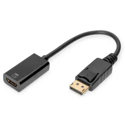 Kabel adapter DIGITUS DisplayPort z zatrzaskiem 4K 60Hz | PartsPC.pl