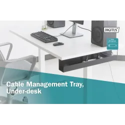 Kanał stalowy DIGITUS do organizacji okablowania montaż | PartsPC.pl