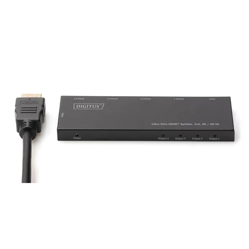 Rozdzielacz (Splitter) DIGITUS Ultra Slim HDMI 1x4, 4K | PartsPC.pl