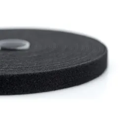 Taśma rzepowa DIGITUS 10m/15mm (rolka) czarna | PartsPC.pl