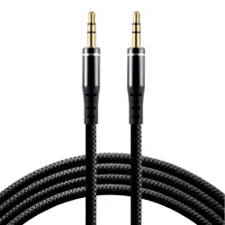 Kabel przewód silikonowy audio AUX wtyk - wtyk jack 3.5 | PartsPC.pl