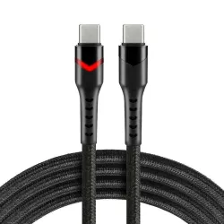 Kabel przewód USB-C PD RGB LED 1m everActive CBB-1PDR | PartsPC.pl