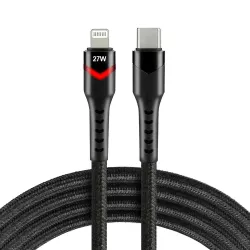 Kabel USB-C - Lightning everActive CBB-1CIR 1m 27W RGB | PartsPC.pl