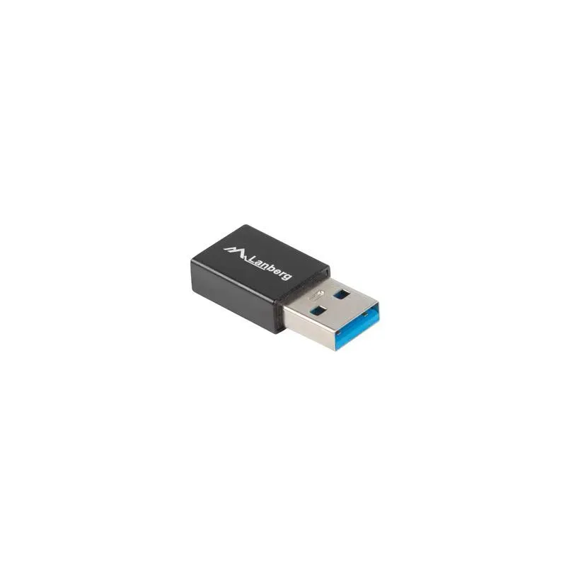Adapter Lanberg USB type-C(F) - USB-A(M) 3.1 czarny | PartsPC.pl