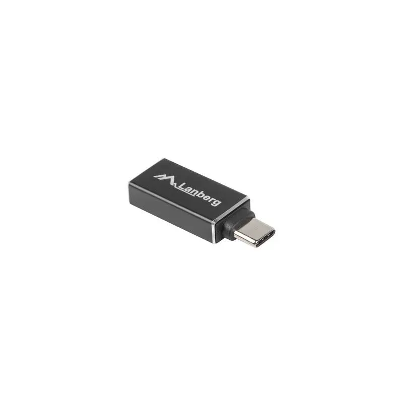 Adapter Lanberg USB type-C(F) - USB-A(F) 3.1 czarny | PartsPC.pl