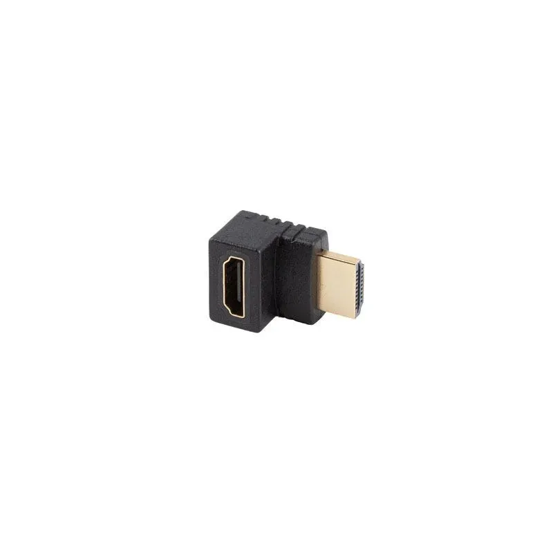 Adapter Lanberg HDMI(M) - HDMI(F) 4K kątowy góra czarny | PartsPC.pl