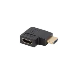 Adapter Lanberg HDMI(M) - HDMI(F) 4K kątowy prawo czarny | PartsPC.pl