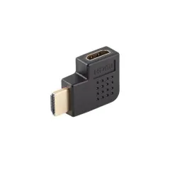 Adapter Lanberg HDMI(M) - HDMI(F) 4K kątowy prawo czarny | PartsPC.pl