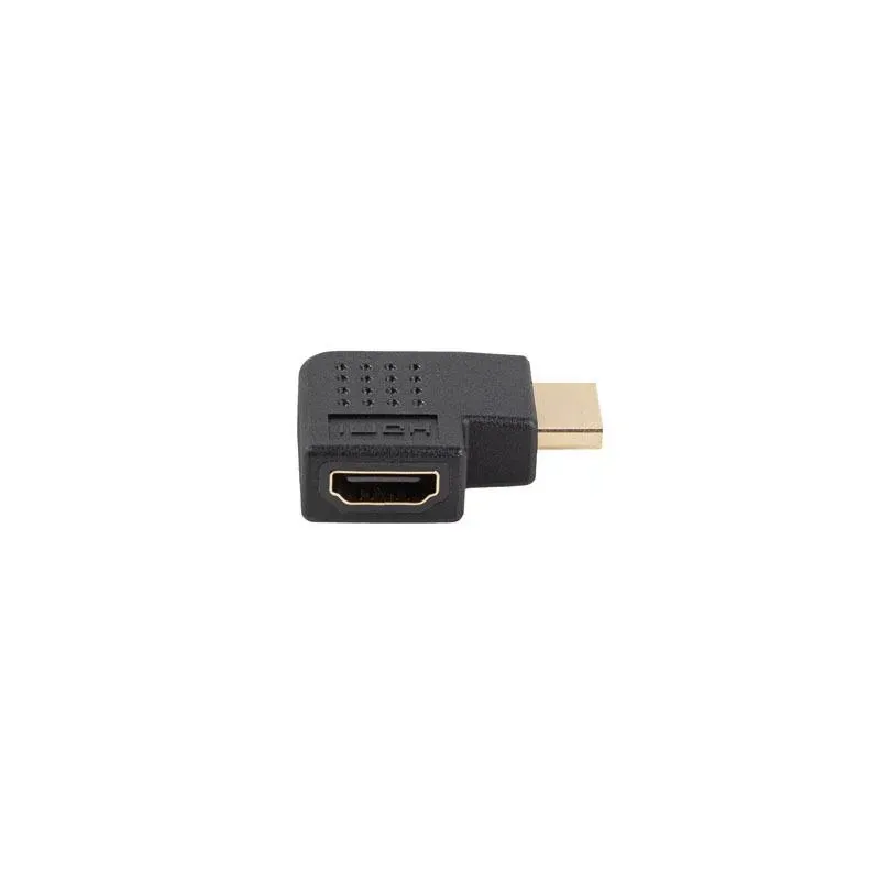 Adapter Lanberg HDMI(M) - HDMI(F) 4K kątowy prawo czarny | PartsPC.pl