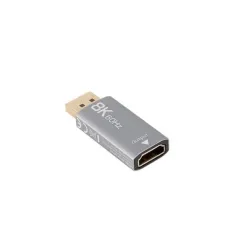 Adapter Lanberg Displayport (M) - HDMI (F) 8K srebrny | PartsPC.pl