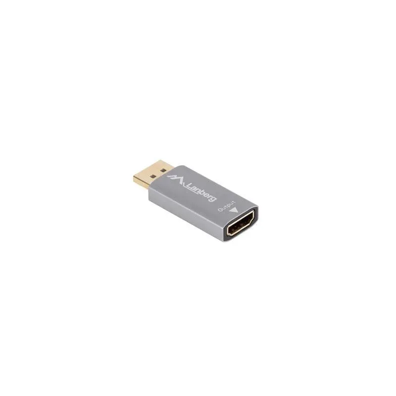 Adapter Lanberg Displayport (M) - HDMI (F) 4K srebrny | PartsPC.pl