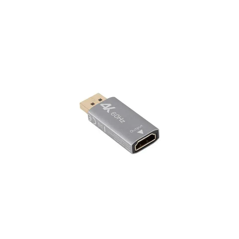 Adapter Lanberg Displayport (M) - HDMI (F) 4K srebrny | PartsPC.pl