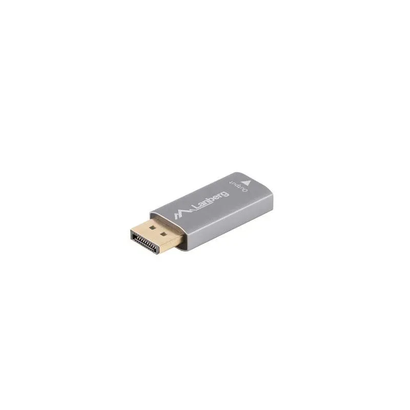Adapter Lanberg Displayport (M) - HDMI (F) 4K srebrny | PartsPC.pl