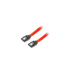 Kabel SATA Lanberg DATA II (3Gb/s) F/F 0,5m metalowe | PartsPC.pl