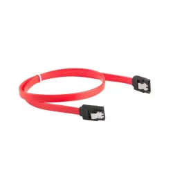 Kabel SATA Lanberg DATA II (3Gb/s) F/F 0,5m metalowe | PartsPC.pl