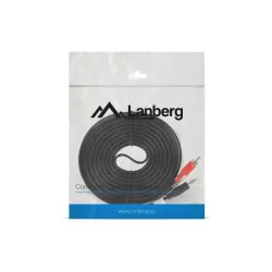 Kabel audio Lanberg stereo minijack - 2x Chinch M/M 5m | PartsPC.pl