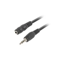 Kabel audio Lanberg stereo minijack - minijack M/F 1,5m | PartsPC.pl