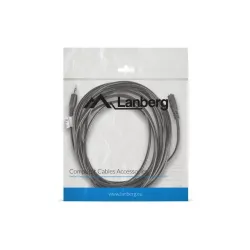 Kabel audio Lanberg stereo minijack - minijack M/F 5m | PartsPC.pl