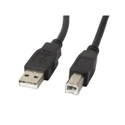 Kabel USB 2.0 Lanberg AM-BM Ferryt 1,8m czarny | PartsPC.pl